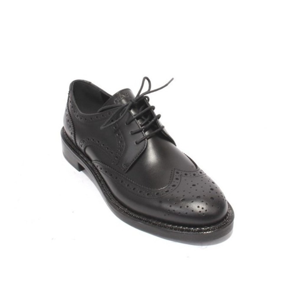 Frau 95 Black Leather Lace-Up Shoes